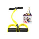 teknotrust Çok Renkli Ayak Pedal Yoga Çektirme Halat Elastik Germe Direnç Bacak Kol Egzersiz Jimnastik Fitness