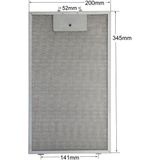 Teknotrust Davlumbaz Filtresi 200X345 mm Yağ Filtresi Mutfak Aspiratörü Havalandırma 200X345 mm - Bulaşık Makinesi