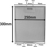 Teknotrust Davlumbaz Filtresi 250X300 mm Yağ Filtresi Mutfak Aspiratörü Havalandırma 25 x 30 cm 300X250 - Bulaşık Makinesi