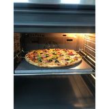 Teknotrust Doğal Bazalt Kare Fırın Taşı 30x30 cm - Pizza, Ekmek ve Mangal Taşı Özellikli 1 Adet