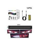 teknotrust Esnek Katlanabilir Panel Led Cama Yapışır Uygulama İle Kontrol Dijital Tabela Kayar 60cm 16X96 LED