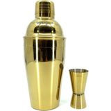 Teknotrust Gold Kokteyl Shaker Seti – 500 Ml, 2 Parça, Şık ve Dayanıklı Tasarım - Açık Gri