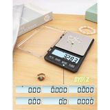 Teknotrust Hassas Terazi Mutfak ve Kuyumcu Tartısı Eczane ve Epoksi - 600 Gr./0.01 Gr. Çok Hassas LCD Ekran - Ahşap