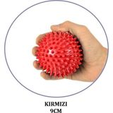 teknotrust Msd Kırmızı El Egzersiz Masaj Ve Duyu Topu, Yumuşak Dikenli Top Kırmızı Renk 9 Cm
