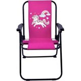 Teknotrust Rainbow Unicorn 2-6 Yaş Lüx Çocuk Piknik Sandalyesi-Mini Kamp Sandalyesi-Pembe - Polyester