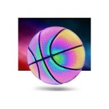 teknotrust Renkli Holografik Parlak Yansıtıcı Basketbol Topu Orijinal Deri -