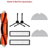 Teknotrust Uyumlu Robot Süpürge Yedek Filtre ve Temizlik Seti, Siyah - Seçenek 1