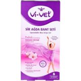 Teknotrust Vi-Vet 41 Parça Pudralı Sir Ağda Bant Seti Hassas Ciltler İçin Güvenli Kullanım - Pembe
