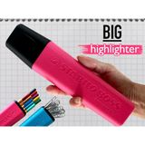 Teknova 3D Baskı Kapaklı Kalem Kutusu – Kalem, Fosforlu Kalem ve Marker Organizer – Masaüstü Kırtasiye Düzenleyici - Pembe