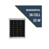 Teknovasyon Arge 25 Watt 25 W 12V Monokristal Güneş Paneli