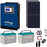 Teknovasyon Arge 3KVA Güneş Enerjisi Solar Paketi 280W Güneş Paneli ve 100AH Jel Akü ile Enerji Çözümü