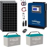 Teknovasyon Arge 3kva İnverterli Güneş Enerjisi Bağ Evi Solar Paketi 330W Güneş Paneli 100AH Jel Akü