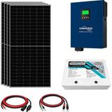 Teknovasyon Arge 4X600W Topcon Güneş Paneli 4.2kva Inverter 25.6V 105AH Lityum Bataryalı Hazır Solar Enerji Paketi - Renkli