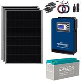 Teknovasyon Arge Güneş Enerjisi Bağ Evi Solar Paketi 1KVA İnverter 250W Güneş Paneli 150AH Jel Akü