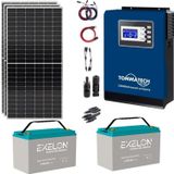 Teknovasyon Arge Güneş Enerjisi Bağ Evi Solar Paketi 3Kva İnverter 350W Güneş Paneli 100Ah Jel Akü