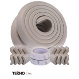 Teknozeel Kauçuk Krem Renk 2 Metre Kenar Ve 4 Adet Köşe Koruyucu