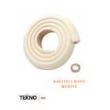 teknozeel Krem Kalın Kauçuk Bebek Güvenliği 2 Metre Masa Kenar Köşe Koruma Şerit (Kaliteli Bant İle )