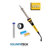 teknozeel SolinpaTech 60w Profesyonel Yüksek Sıcaklığa Dayanıklı Resistörlü Kalem Havya +Pasta+ Lehim +Bant