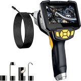 Tekoo Endoskop Kamera 8mm Tek Lens 10M Kablo 4.3 Inç LCD Ekran 1080P Full Hd Ipx7 Su Geçirmez El Tipi Yılan Kamera Boru Rögar Kanal Görüntüleme Cihazı - Siyah