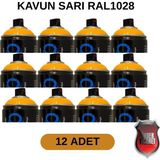 Tekoro Akrilik Sprey Boya 400 ml 12 Adet – Metal, Plastik, Ahşap Cam ve Oto Yüzeylere Uygun Renkler - Kavun Sarı