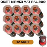 Tekoro Akrilik Sprey Boya 400 ml 12 Adet – Metal, Plastik, Ahşap Cam ve Oto Yüzeylere Uygun Renkler - Oksit Kırmızı