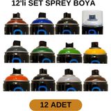 Tekoro Akrilik Sprey Boya 400 ml 12 Adet – Metal, Plastik, Ahşap Cam ve Oto Yüzeylere Uygun Renkler - Set 3