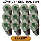 Tekoro Akrilik Sprey Boya 400 ml 12 Adet – Metal, Plastik, Ahşap Cam ve Oto Yüzeylere Uygun Renkler - Zümrüt Yeşil