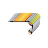 Tekprofil Alüminyum Işıklı Merdiven Profili 78x40mm (35mm Titan Kaydırmaz Bant) BOY3m