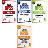 Tekrar Akademi 2026 Kpss Tarih + Coğrafya + Vatandaşlık + Türkçe Soru Bankası 4 Lü Set