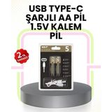 Tekrar Şarj Edilebilir Aa USB Type-C Pil | 1000+ Döngü | 1.5V Sabit Voltaj - SPTROT1608-7562