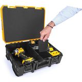 Tekreyonda Süper Bag Master Case Organizer Bölmeli Teknisyen Takım Çantası ASR-6031 - Çok Renkli