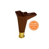 TEKSAN 15Cm Konik Nefes Çizgili Mobilya Ayağı