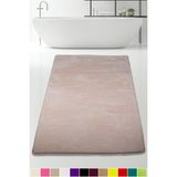 Teksev Elite Vizon 80X150 cm Büyük Ebat Peluş Banyo Paspası Kaymaz Pufidik Banyo Halısı