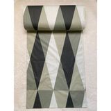 Teksev Melora Geometrik Desenli %100 Pamuk Yeşil Nevresimlik Çarşaflık Metrelik Kumaş |100-240 cm - Renkli