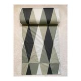 Teksev Melora Geometrik Desenli %100 Pamuk Yeşil Nevresimlik Çarşaflık Metrelik Kumaş |100-240 cm