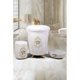Teksev Shems Krem 3'lü Çeyizlik Dantelli Banyo Kirli Çamaşır Sepeti Seti | Sepet ,havluluk, Deterjanlık
