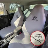 Teksin Citroen Saxo Oto Koltuk Servis Kılıfı Gri Likralı Esnek Tüm Araç Modellerine Uygun Universal - Koltuk Kılıfı
