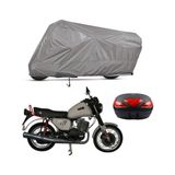 Teksin Mz Sportstar 251 Arka Çanta Uyumlu A+ Kalite Gri Motosiklet Brandası