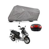 Teksin Salcano TM 150-T10 Arka Çanta Uyumlu A+ Kalite Gri Motosiklet Brandası