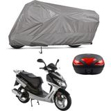 Teksin Salcano Tm 150-T10 Çantalı Motosiklet Branda Su Geçirmez Topcase Uyumlu Motor Branda