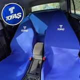 Teksin Tofaş Oto Koltuk Servis Kılıfı Mavi Likralı Esnek Tüm Araç Modellerine Uygun Universal
