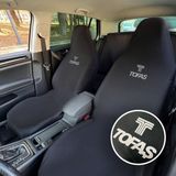 Teksin Tofaş Şahin Oto Koltuk Servis Kılıfı Siyah Likralı Esnek Tüm Araç Modellerine Uygun Universal - Koltuk Kılıfı