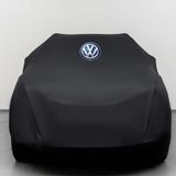 Teksin Volkswagen Caddy 5 (2020-) Kumaş Logolu Oto Branda - Penye Örtü Siyah