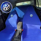 Teksin Volkswagen Caddy Oto Koltuk Servis Kılıfı Mavi Likralı Esnek Tüm Araç Modellerine Uygun Universal - Koltuk Kılıfı