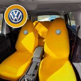 Teksin Volkswagen Golf 3 Oto Koltuk Servis Kılıfı Sarı Likralı Esnek Tüm Araç Modellerine Uygun Universal - Koltuk Kılıfı