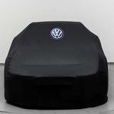 Teksin Volkswagen Golf 4 (1997-2006) Kumaş Logolu Oto Branda - Penye Örtü Siyah