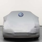 Teksin Volkswagen Passat cc (2008-2016) Kumaş Logolu Oto Branda - Penye Örtü Gri