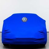 Teksin Volkswagen Polo 3 Sedan 6n/6kv (1994-2000) Kumaş Logolu Oto Branda - Penye Örtü Mavi