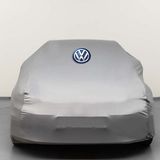 Teksin Volkswagen Scirocco Kumaş Logolu Oto Branda - Penye Örtü Gri