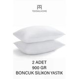 TeksNil Home | 2 Adet Boncuk Silikon Yastık | 900 gram | Antialerjik | 50x70 Cm | Otel Kalitesi
